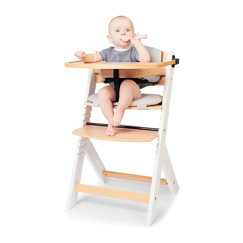 Chaise haute Enock + coussin Gris - 6m+-7