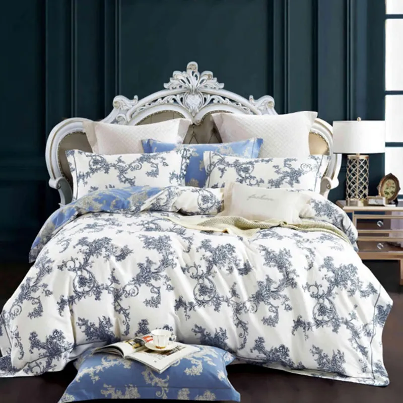 Parure 3pcs Percale de Coton Toile de Jouy-0