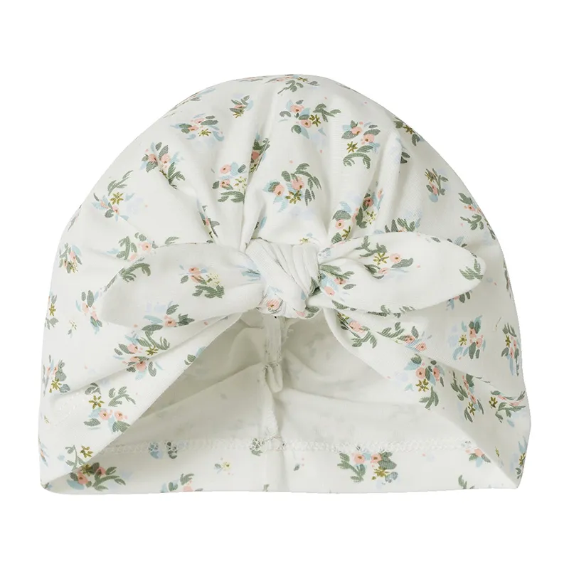Bonnet fleurs - Blanc-0