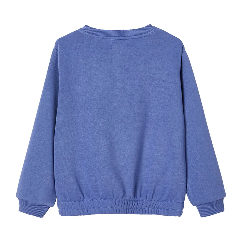 Sweat sport motif sunrise brillant fille  - Bleu-1