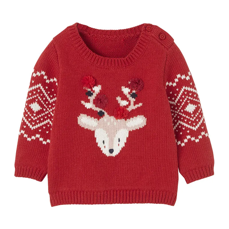 Pull Noël - Rouge brique-0