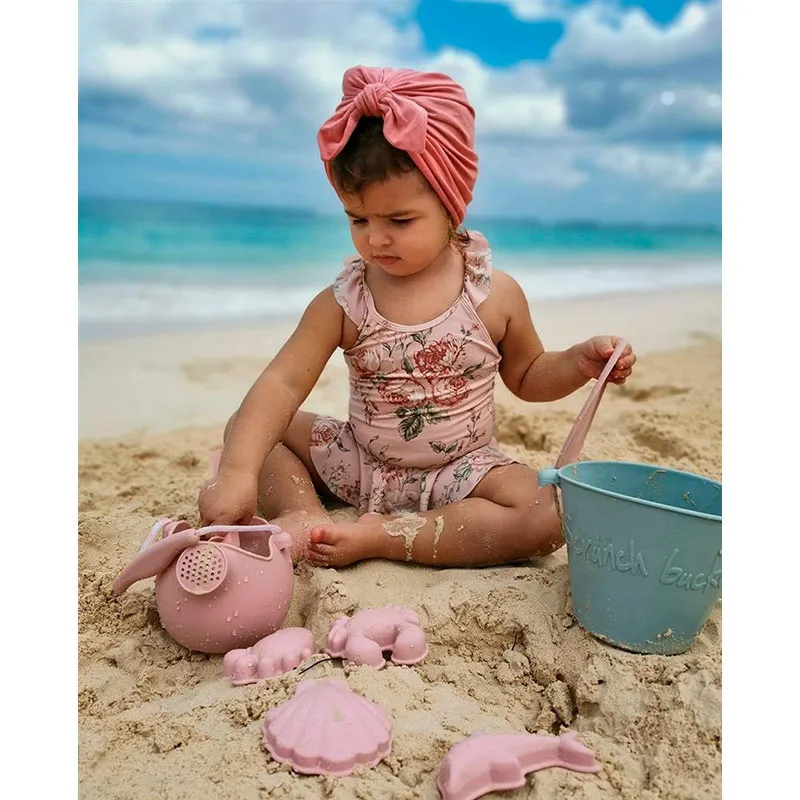 Arrosoir en silicone 12x10cm Vieux Rose - 12m+-11