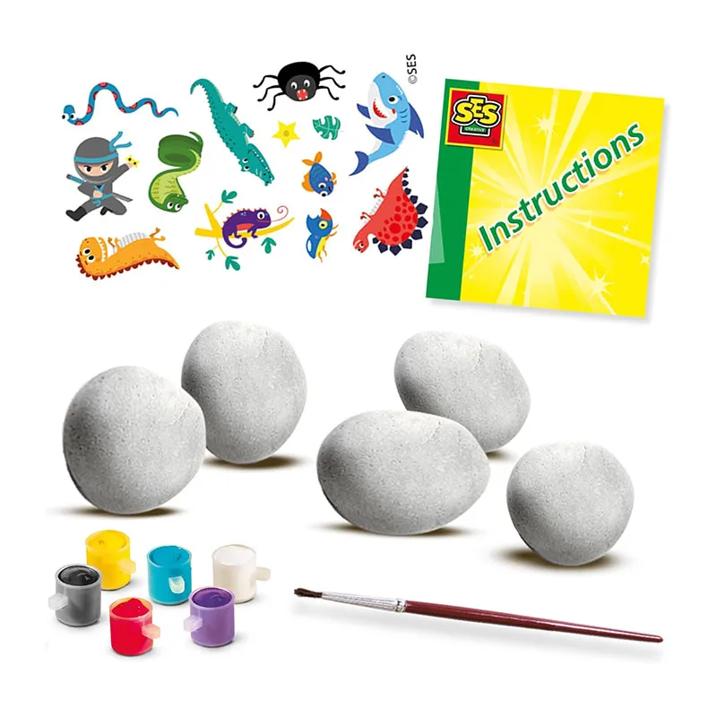 Kit Peindre des Galets & Autocollants - 5+-1