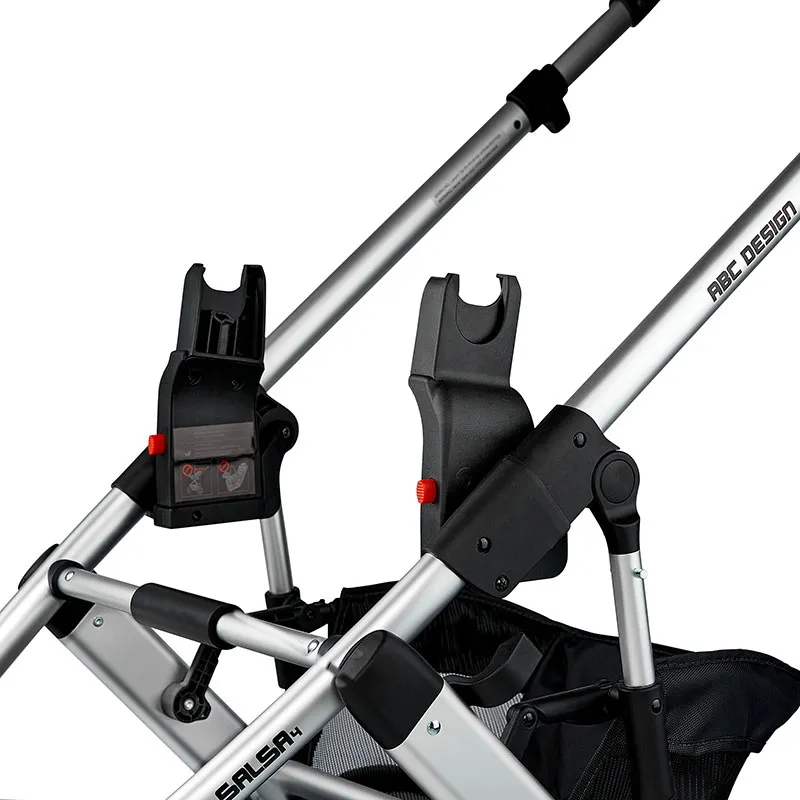 Duo Poussette Jumeaux Zoom + 2 Cosy Tulip + Adaptateurs Black - 0m+-15