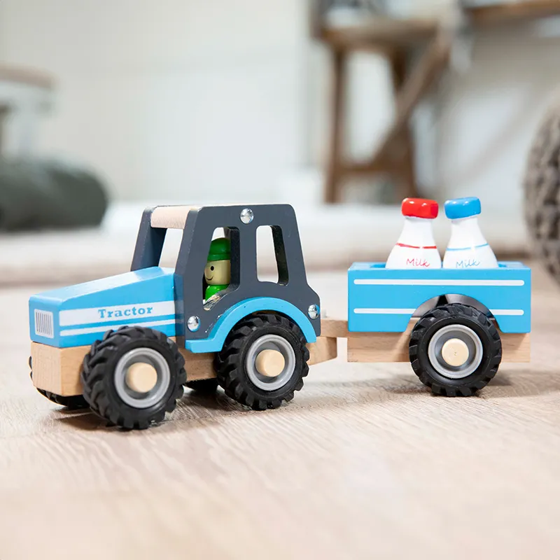 Tracteur avec Remorque + Bidon de lait - 18m+-0