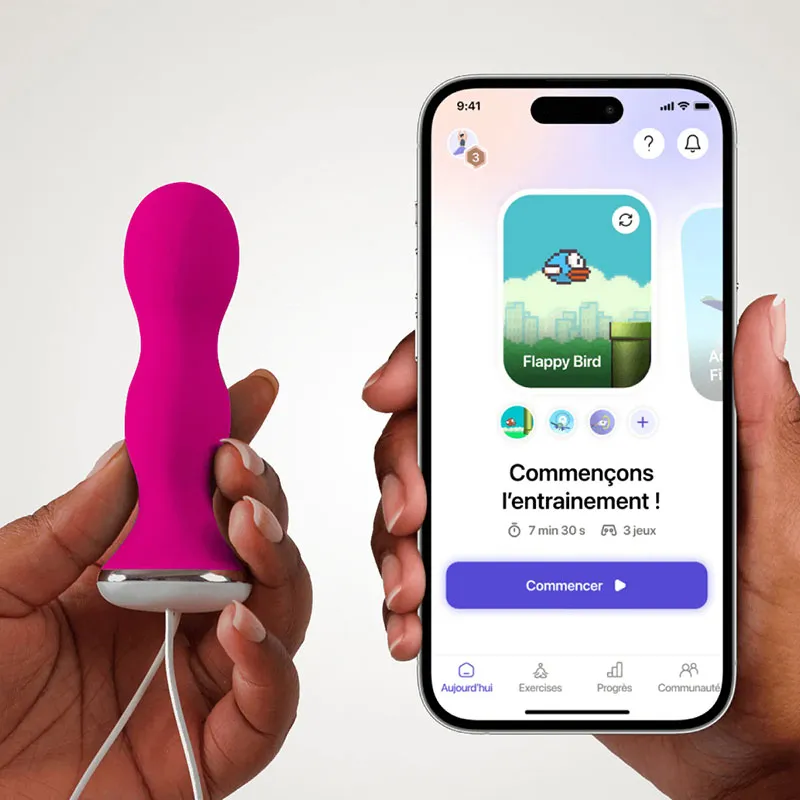 Sonde de renforcement Périnéale Perifit Care - Rose-1