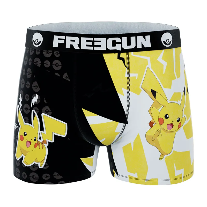 3 Boxers Enfant Pokemon Pikachu - Jaune/Noir-5