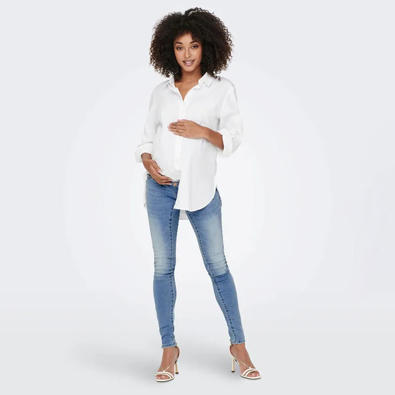 Jean de grossesse Skinny Wauw Only - Bleu denim-5