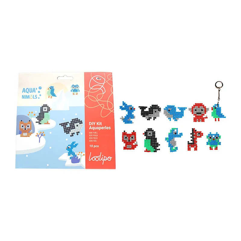 Kit DIY Aqua perles Aqua'Nimals + 10 modèles - 7+-0