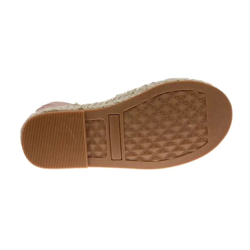 Espadrilles à bride  - Rose-1