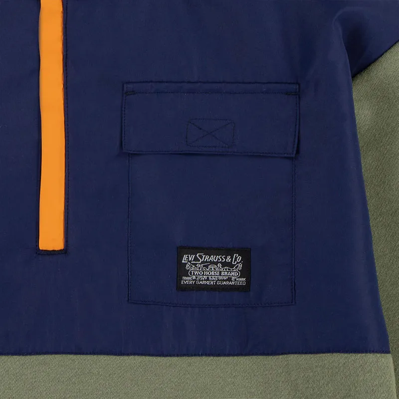 Sweat Color Block - Olivine-3