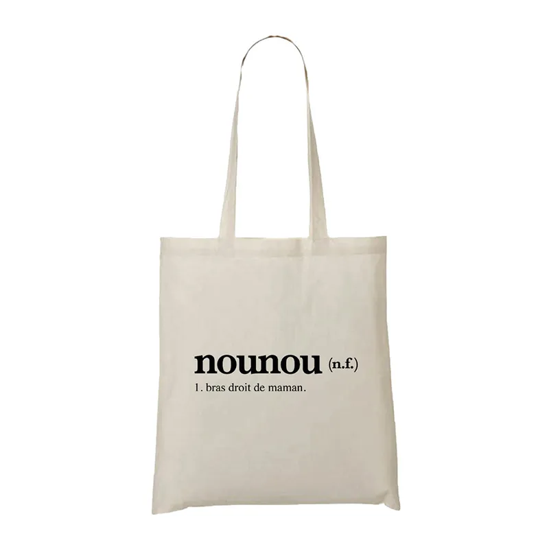 Totebag Nounou definition - Naturel-0
