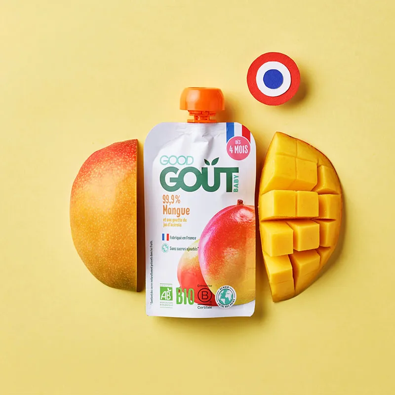 10x120g Gourdes Mangue BIO - 4m+-0