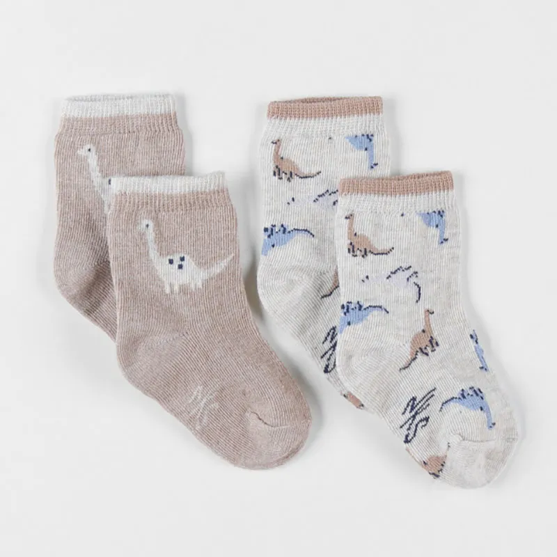 Chaussettes tricot Dinos - Beige-1