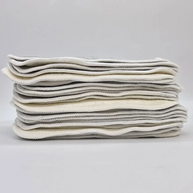10 grandes lingettes lavables fibre de bambou BIO-1