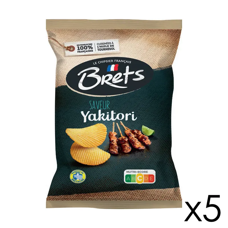 5 paquets de Chips Bret's yakitori - 125gr-0