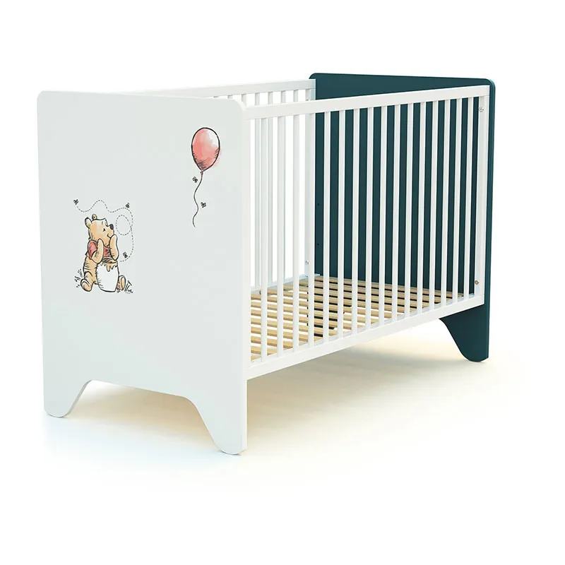 Lit bébé Disney Winnie Blanc/Canard - 60x120cm-2