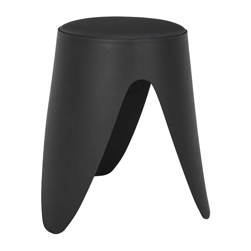 Tabouret empilable Eve Noir - 46cm-2