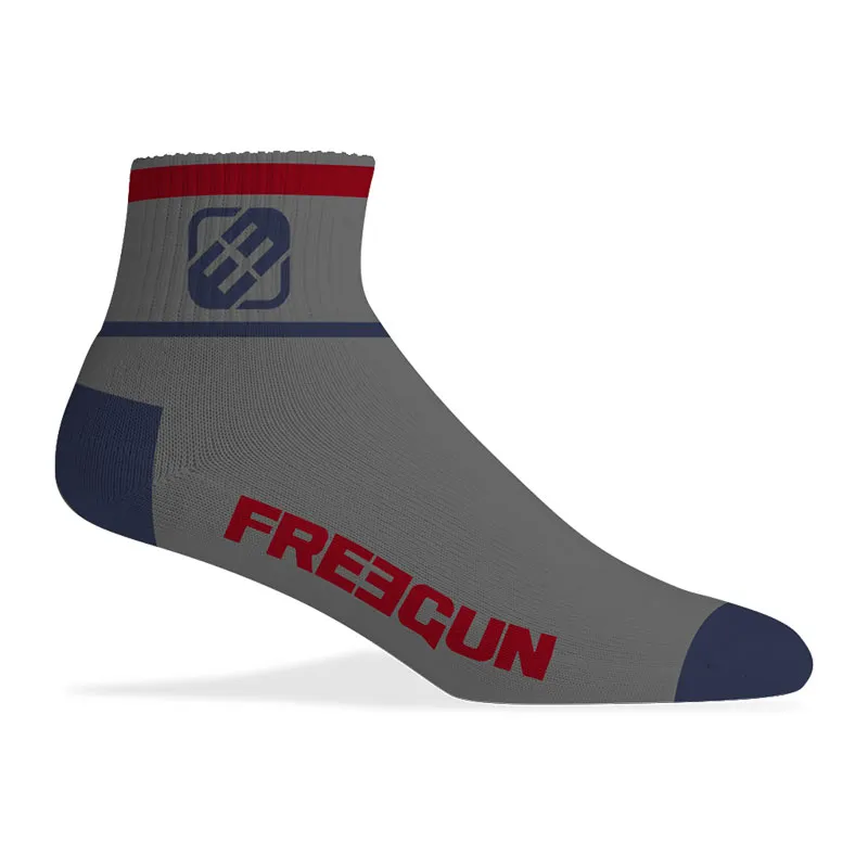 6 paires de socquettes Homme Logo - Noir/Gris/Blanc/Bleu-3
