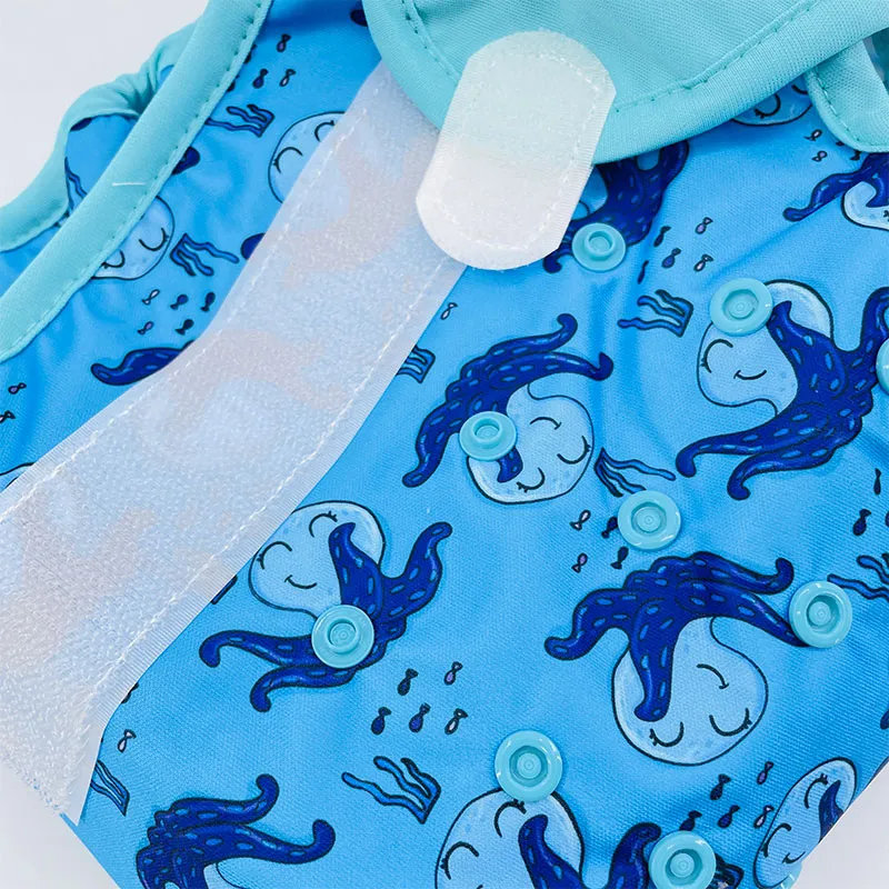 Couche lavable ajustable + 1 Insert - Pieuvre - BUM DIAPERS-4