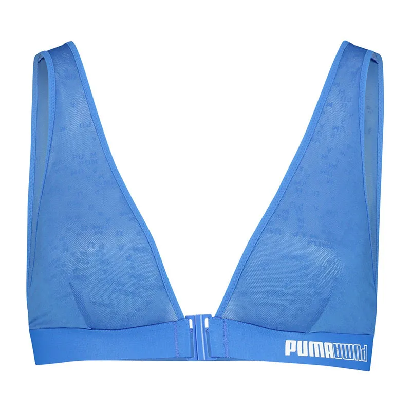 Bralette Mesh Triangle Femme - Bleu - PUMA-0