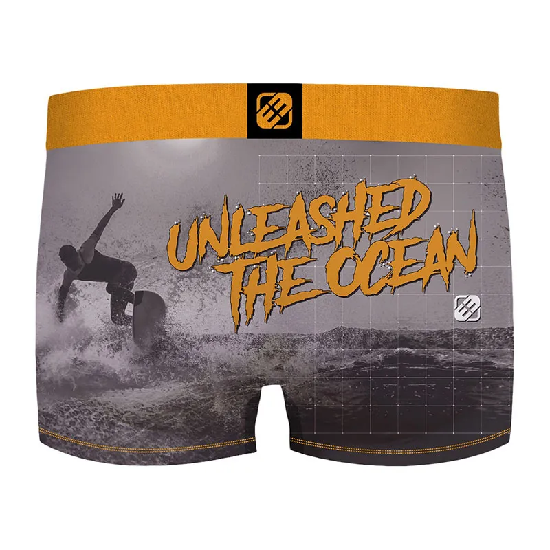 4 Boxers Garçon Jean & Skate Two Freegun - Orange-2