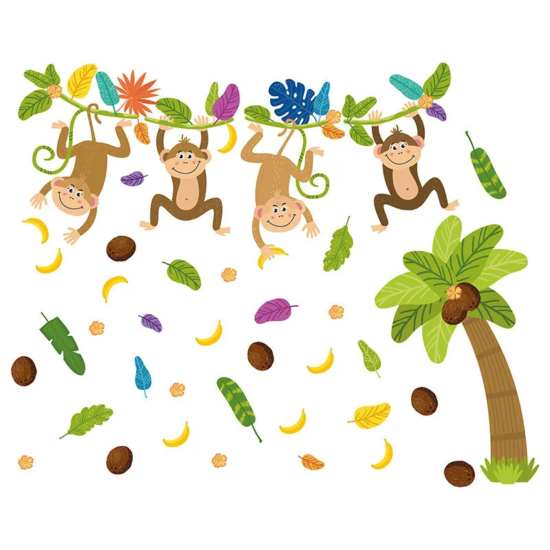Stickers - Singes dans la jungle-4