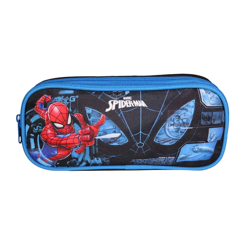 Trousse 2 compartiments Spider-Man Bleu - 23x10cm-0