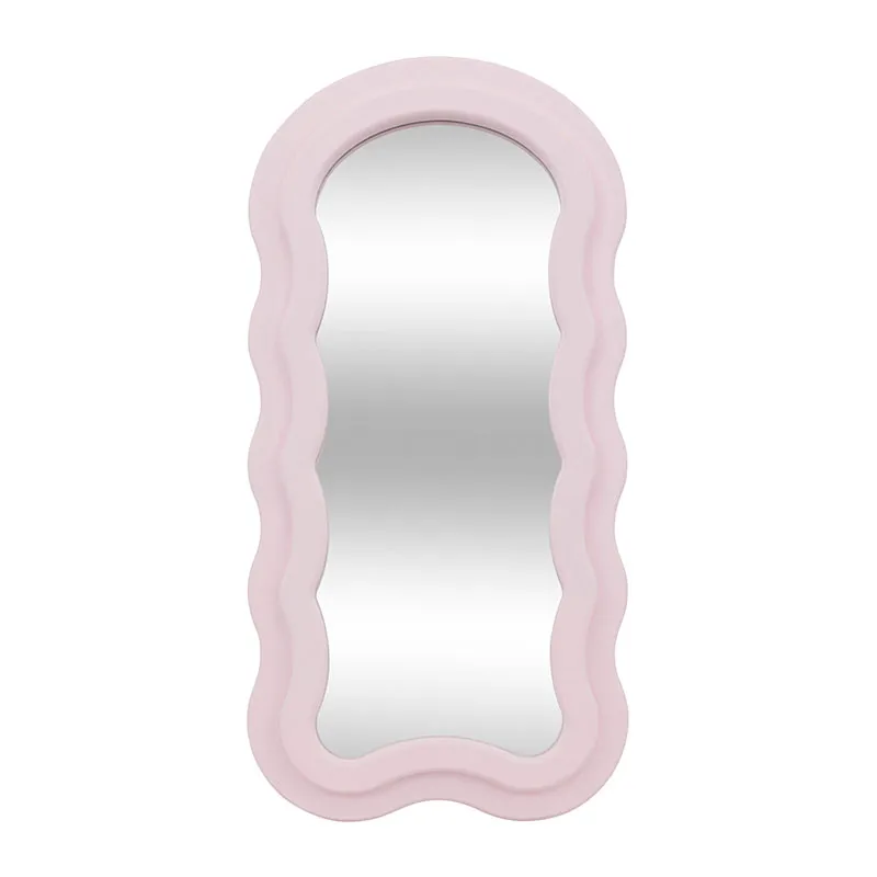 Miroir Vague enfant Ayna Bois Rose - 60x30cm-0