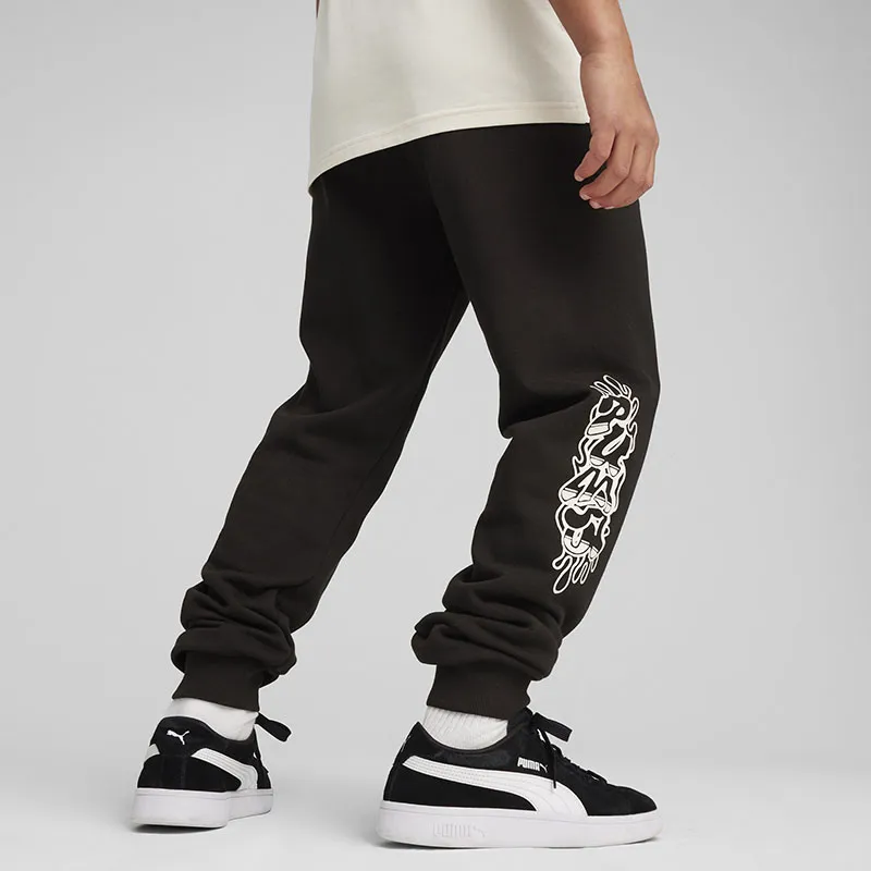 Jogging ESS+ Mid 90s Graphic Garçon - Noir-3
