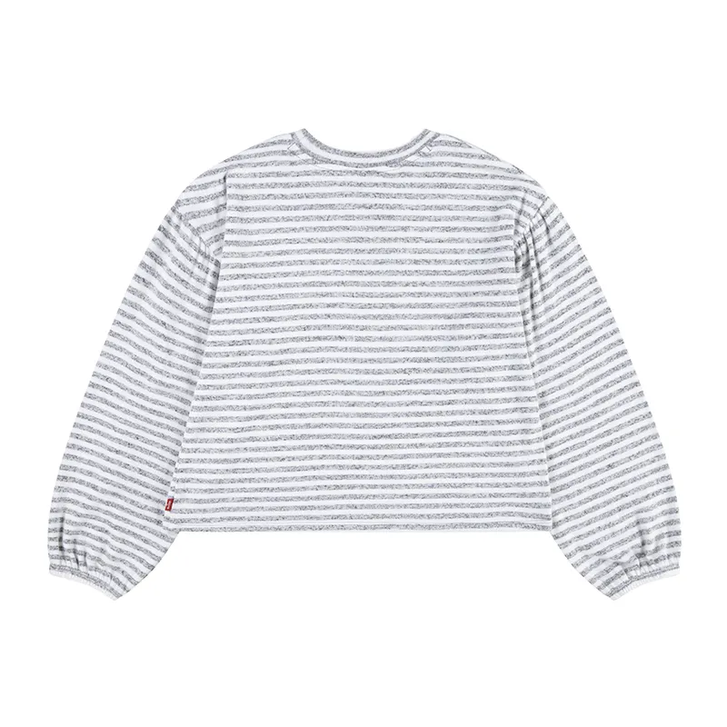 T-shirt ML tricot à rayures Junior Hacci - Dark Grey Heather-1