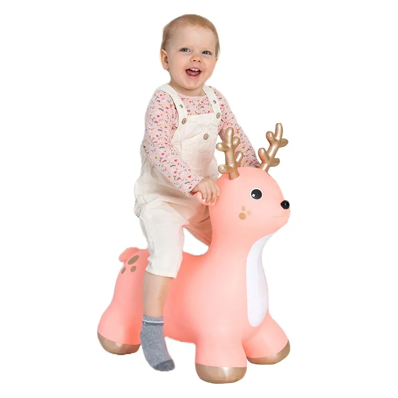 Renne sauteur Rose - 12m+-1