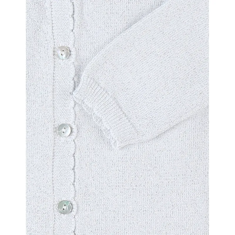 Cardigan Lurex - Blanc-2