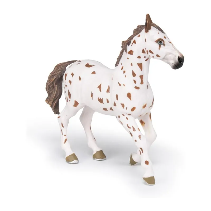 Jument appaloosa brune  - 13x4x9 cm-4