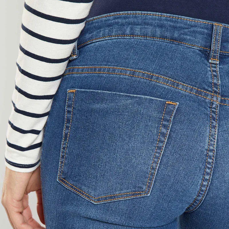 Pantalon de grossesse Slim fit L30 - Denim brut - KIABI-4