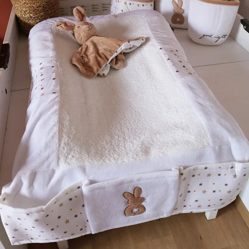 Matelas à langer Étoile Marron - 70x50cm-1
