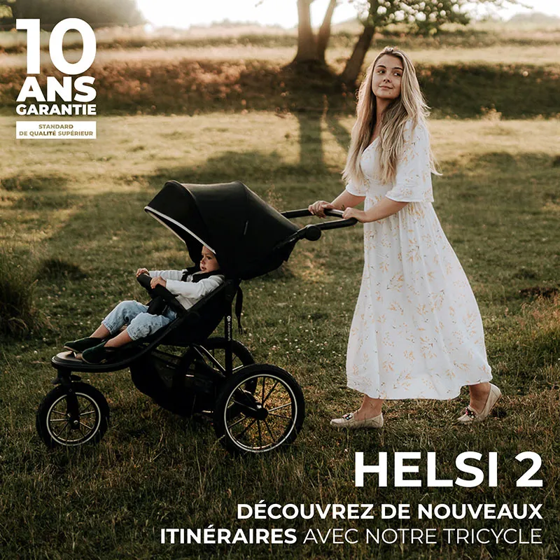 Poussette 3 Roues Helsi 2 Dust Gray - 0m+-11