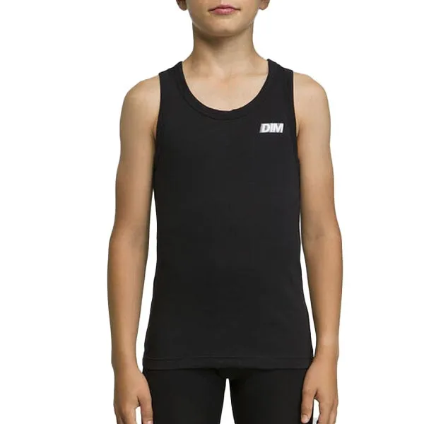 Débardeur Coton Sport Garçon - Noir - DIM-0