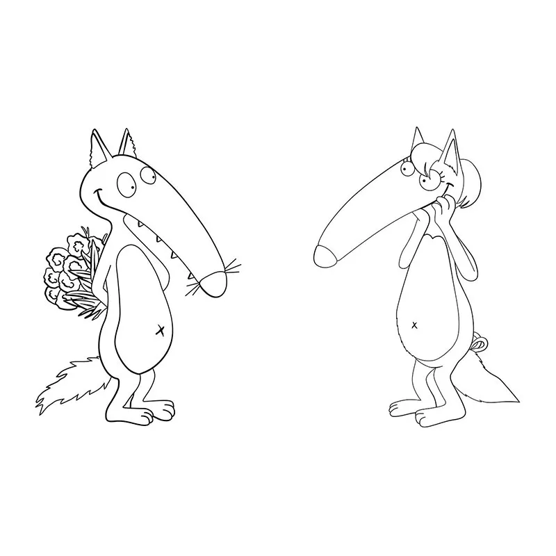 Mon cahier de coloriages Loup - 4+-1