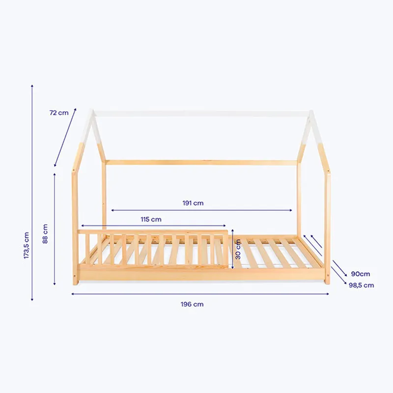 Lit Céleste + matelas essentiel-8