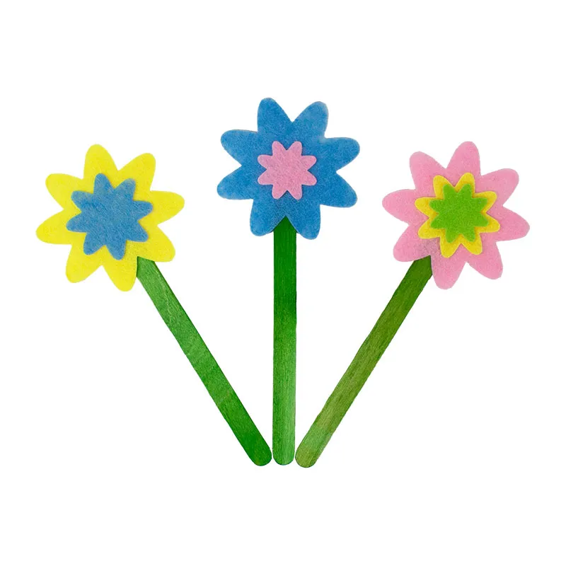 Gommettes feutrine Printemps 600pcs - 3+-2