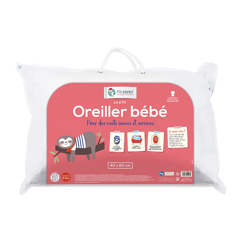 Oreiller bébé antiacariens - 40x60cm-0