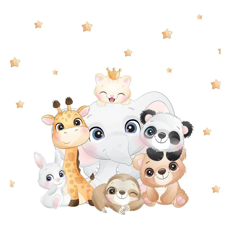 Stickers - Bébés animaux de la jungle-4