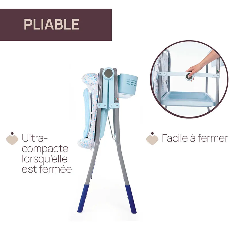 Table à langer/Baignoire Cuddle & Bubble Bleu - 0m+-4