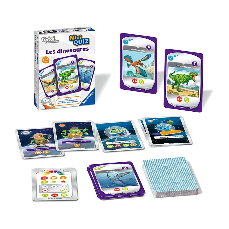 Jeu intéractif Mini Quiz Les dinosaures Tiptoi - 6+-7