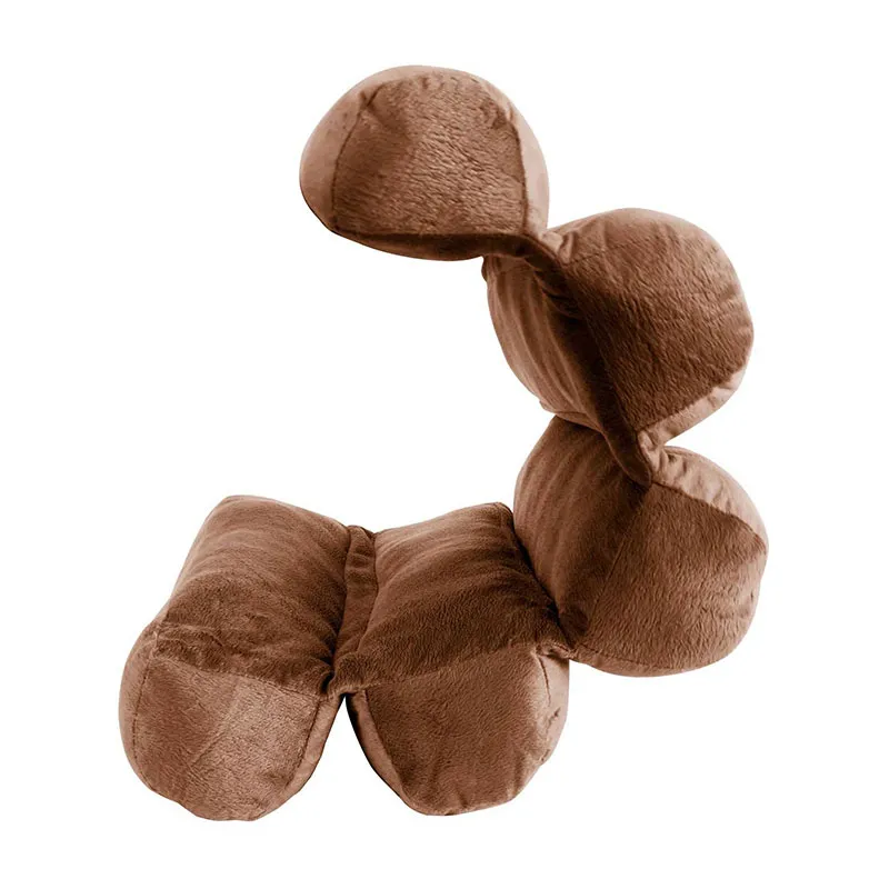 Coussin de relaxation multi-position Gris - 53x33x22cm-4