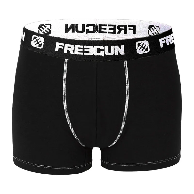 3 Boxers Homme Coton - Noir/Blanc-3