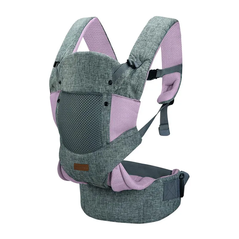Porte bébé 3en1 Easy Move Gris/Rose - 3m+-1