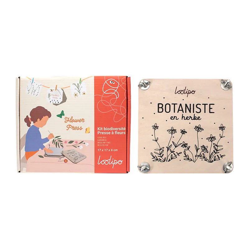 Kit Presse à fleurs bois 25pcs - 6+-0