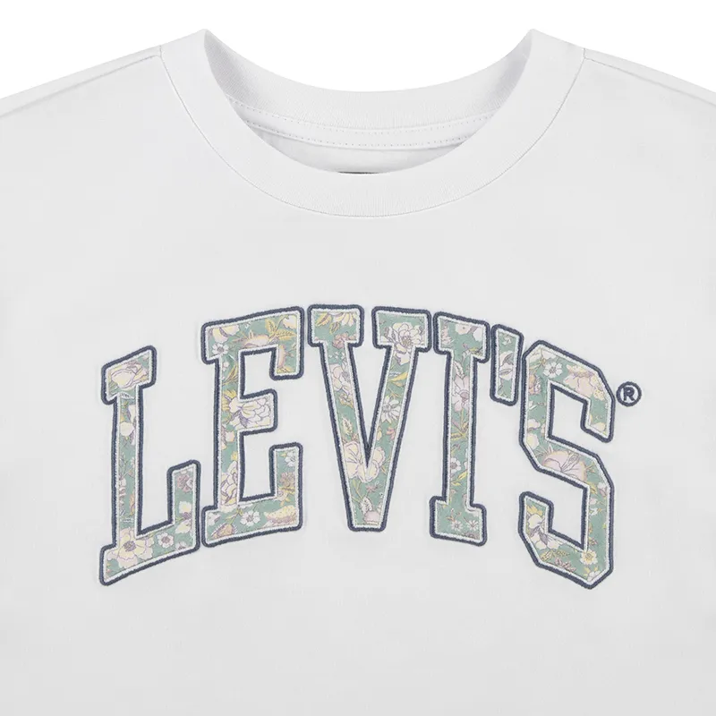 T-shirt MC Enfant Floral - Bright White-2